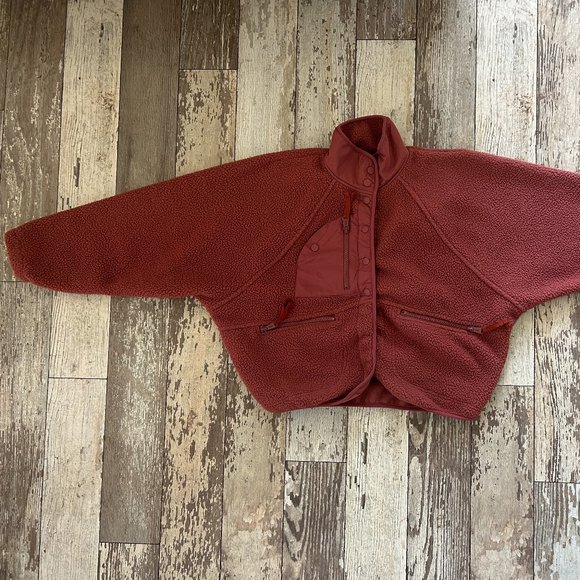 Free People FP Movement Hit the Slopes Fleece Jacket Henna - Picture 6 of 15